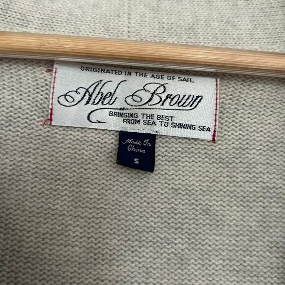 Abel Brown Varsity Shawl-Collar Sweater‎ - Picture 8 of 10